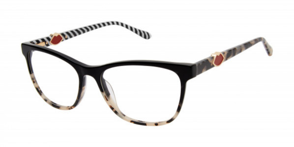 Lulu Guinness L950 Eyeglasses, Black/Tortoise (BLK)