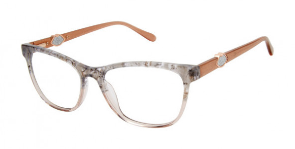 Lulu Guinness L950 Eyeglasses, Grey/Blush (GRY)