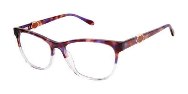 Lulu Guinness L950 Eyeglasses, Purple/Lilac (PUR)