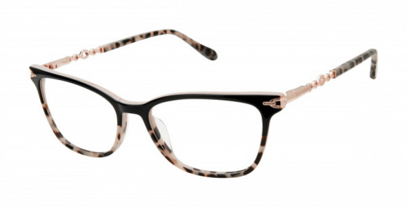 Lulu Guinness L242 Eyeglasses, Black/Tortoise (BLK)