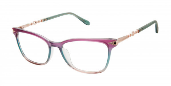 Lulu Guinness L242 Eyeglasses, Purple (PUR)