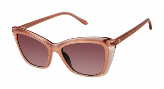 Lulu Guinness L192 Sunglasses, Blush/Grey (BLS)