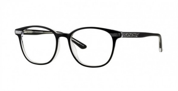 Clip Tech K3992 Eyeglasses, C2 BLK/CRYSTAL