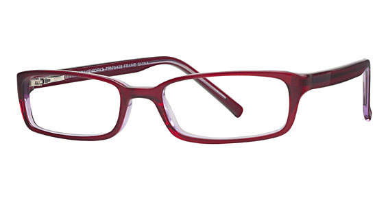 Hilco FRAMEWORKS 428 Eyeglasses, RED Red