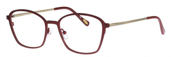 Glacee GL6989 Eyeglasses, C1 RED/SILVER TITAN