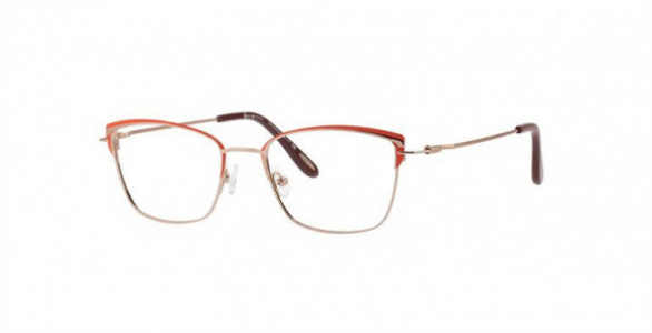Glacee GL6957 Eyeglasses, C1 ROSE GOLD/RED