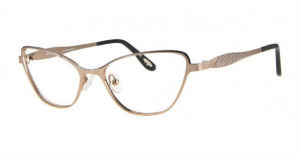Glacee GL6950 Eyeglasses, C1 RSE GLD/BLACK
