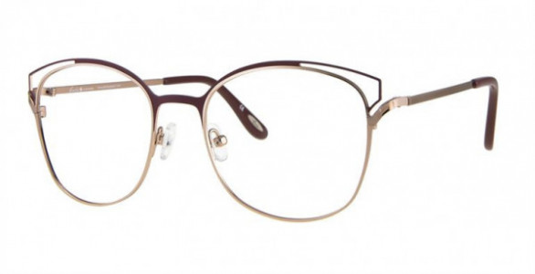 Glacee GL6949 Eyeglasses, C1 RSE GLD BURGUNDY