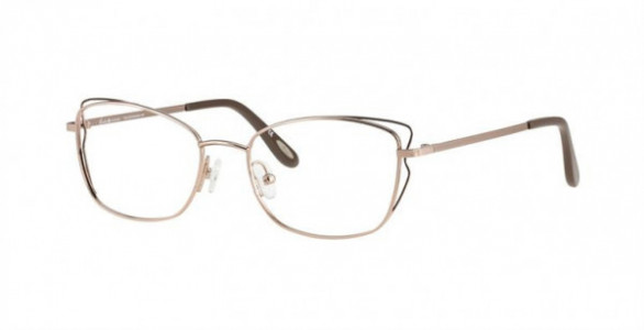 Glacee GL6927 Eyeglasses, C1 ROSE GOLD/BROWN