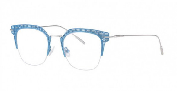Glacee GL6885 Eyeglasses, C1 MTTEAL/SIL
