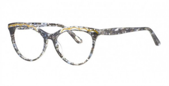 Glacee GL6879 Eyeglasses, C1 MARBLED BLK