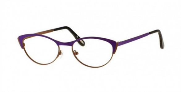 Glacee GL6830 Eyeglasses, C1 MPURP/LT BROWN