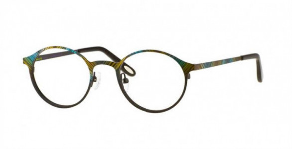 Glacee GL6825 Eyeglasses, C1 TURQ/DEMI BLK