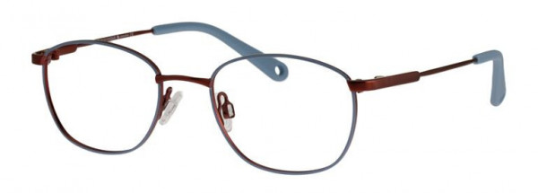 Indestructible IN10 Eyeglasses, C3 LT BLUE/RED