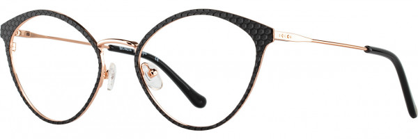 Cinzia Designs Cinzia Ophthalmic 5169 Eyeglasses, 3 - Black / Rose Gold