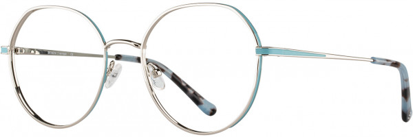 Cinzia Designs Cinzia Ophthalmic 5172 Eyeglasses, 3 - Chrome / Robin Egg