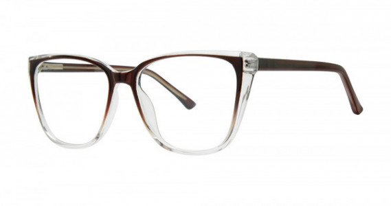 Modern Optical SABRINA Eyeglasses, Brown/Crystal Fade