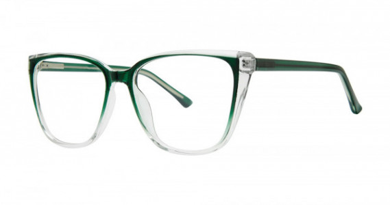 Modern Optical SABRINA Eyeglasses, Green/Crystal Fade