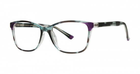 Modern Optical UNEXPECTED Eyeglasses, Black Crystal/Purple