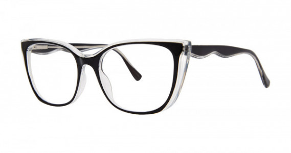 Modern Optical VALENTINA Eyeglasses, Black/Crystal