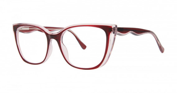 Modern Optical VALENTINA Eyeglasses, Burgundy/Crystal