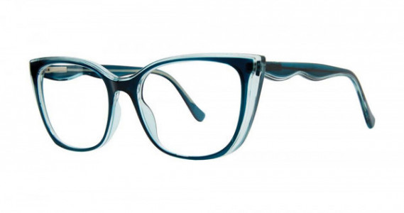 Modern Optical VALENTINA Eyeglasses, Teal/Crystal