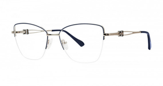 Modern Art A628 Eyeglasses, Navy/Silver