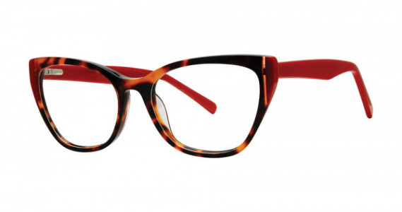 Modern Art A630 Eyeglasses, Tortoise/Red