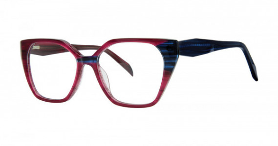Modern Art A633 Eyeglasses, Fuchsia/Sapphire Blue