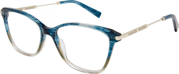 Exces PRINCESS 186 Eyeglasses, 105 BLUE-BROWN - GOL