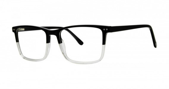Big Mens Eyewear Club BIG FRONT Eyeglasses, Black/Crystal