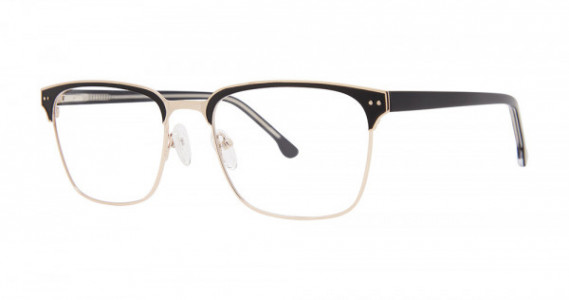 Big Mens Eyewear Club BIG LINE Eyeglasses, Matte Black/Gold
