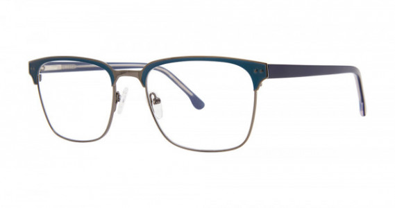 Big Mens Eyewear Club BIG LINE Eyeglasses, Matte Navy/Gunmetal
