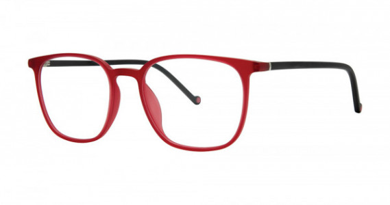 Genevieve SECRETIVE Eyeglasses, Cherry/Black Matte