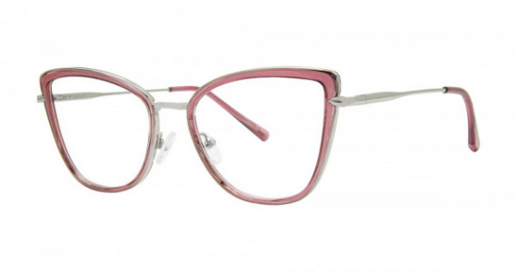 Modern Times ANYWAY Eyeglasses, Cranberry Crystal/Silver