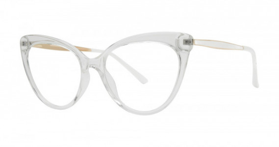Modern Times CLAUDIA Eyeglasses, Crystal/Gold/White
