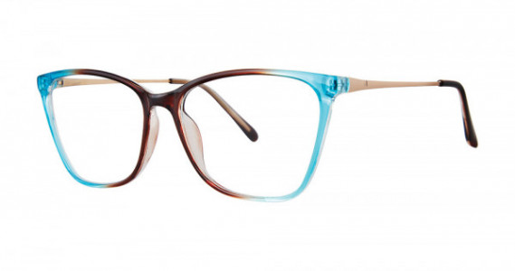 Modern Times DILIGENT Eyeglasses, Blue ice/Brown/Matte Gold