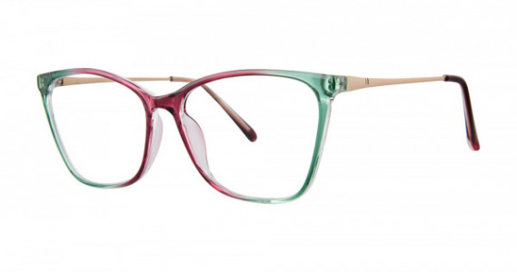 Modern Times DILIGENT Eyeglasses, Jade/Fuchsia/Matte Gold