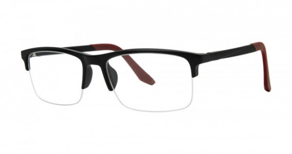 Modern Times HOLDEN Eyeglasses, Black Matte/Brick