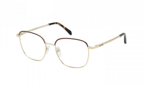 Zadig & Voltaire VZV344 Eyeglasses, ROSE GOLD/BORDEAUX (0307)