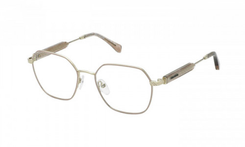 Zadig & Voltaire VZV341 Eyeglasses, LIGHT GOLD (0492)