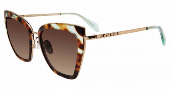 Just Cavalli SJC092 Sunglasses, BROWN/GREEN HAV (0V34)