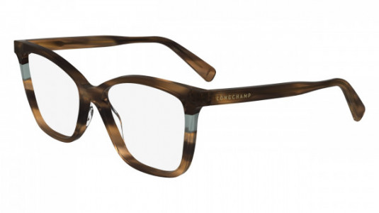 Longchamp LO2741 Eyeglasses, (211) STRIPED BROWN