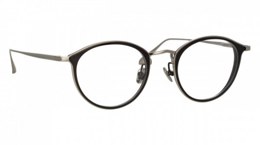 Linda Farrow LFL1224 LUIS Eyeglasses, (002) WHITE GOLD/BLACK