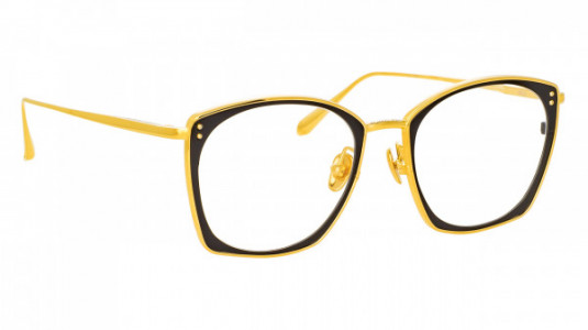 Linda Farrow LFL1338 MILO Eyeglasses, (001) YELLOW GOLD/BLACK