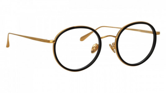 Linda Farrow LFL1452 SATO Eyeglasses, (001) YELLOW GOLD/BLACK