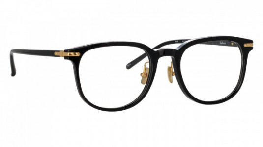 Linda Farrow LFL78LB SULLIVAN Eyeglasses, (001) BLACK/YELLOW GOLD