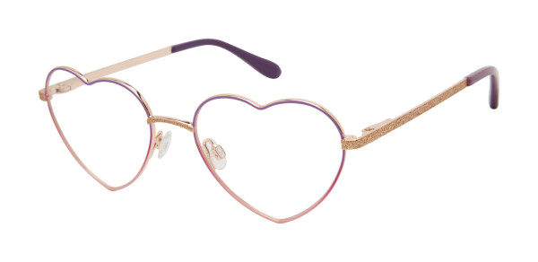 Lulu Guinness LK046 Eyeglasses, Purple/Pink (PUR)