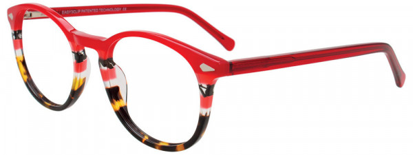 EasyClip EC698 Eyeglasses, 030 - Red & Tortoise