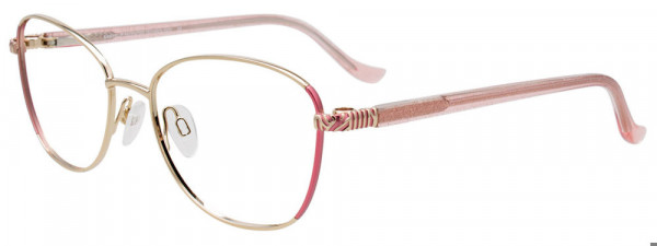 EasyClip EC684 Eyeglasses, 030 - Gold & Pink